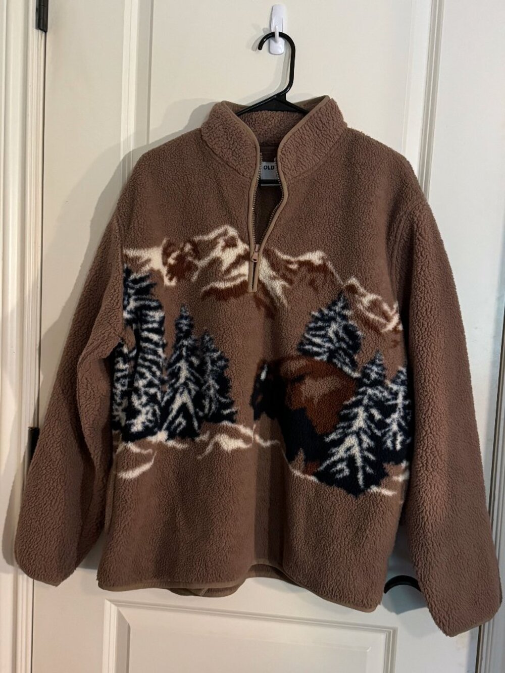 Old Navy Bison Sherpa Pull-over